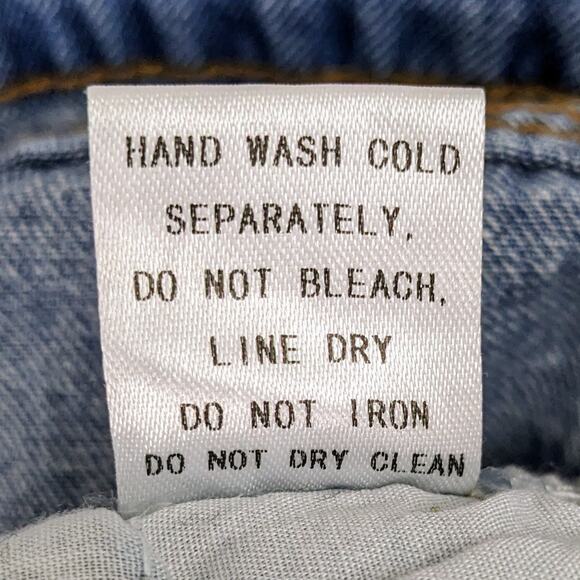 SIGNATURE 8 Lace-up Cutoff Jean Shorts Size Large - Picture 8 of 9